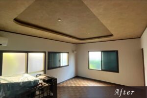 耐震リフォーム後のリビングルームの様子