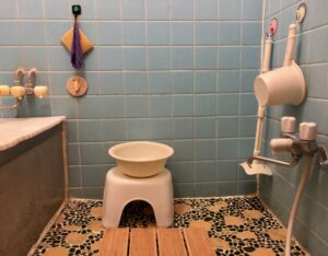 タイル張りのお風呂