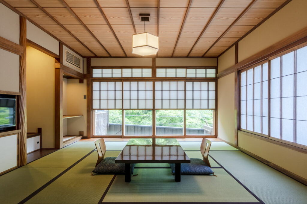 ひろ文様の旅館の客室